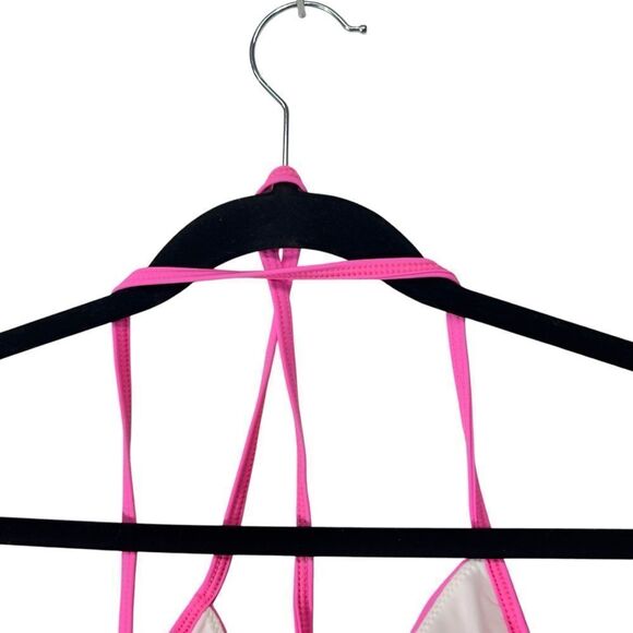 🆕 medium VICTORIA’S SECRET PINK BODY WRAP BIKINI TOP - Picture 9 of 14